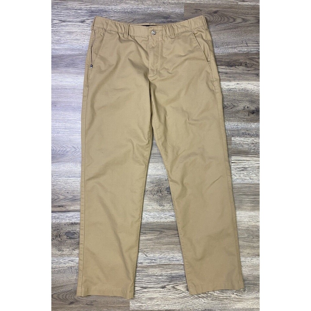 Eddie Bauer Travex Pants Men's 36x36 Khaki Outdoor Hiking Actual 36x35